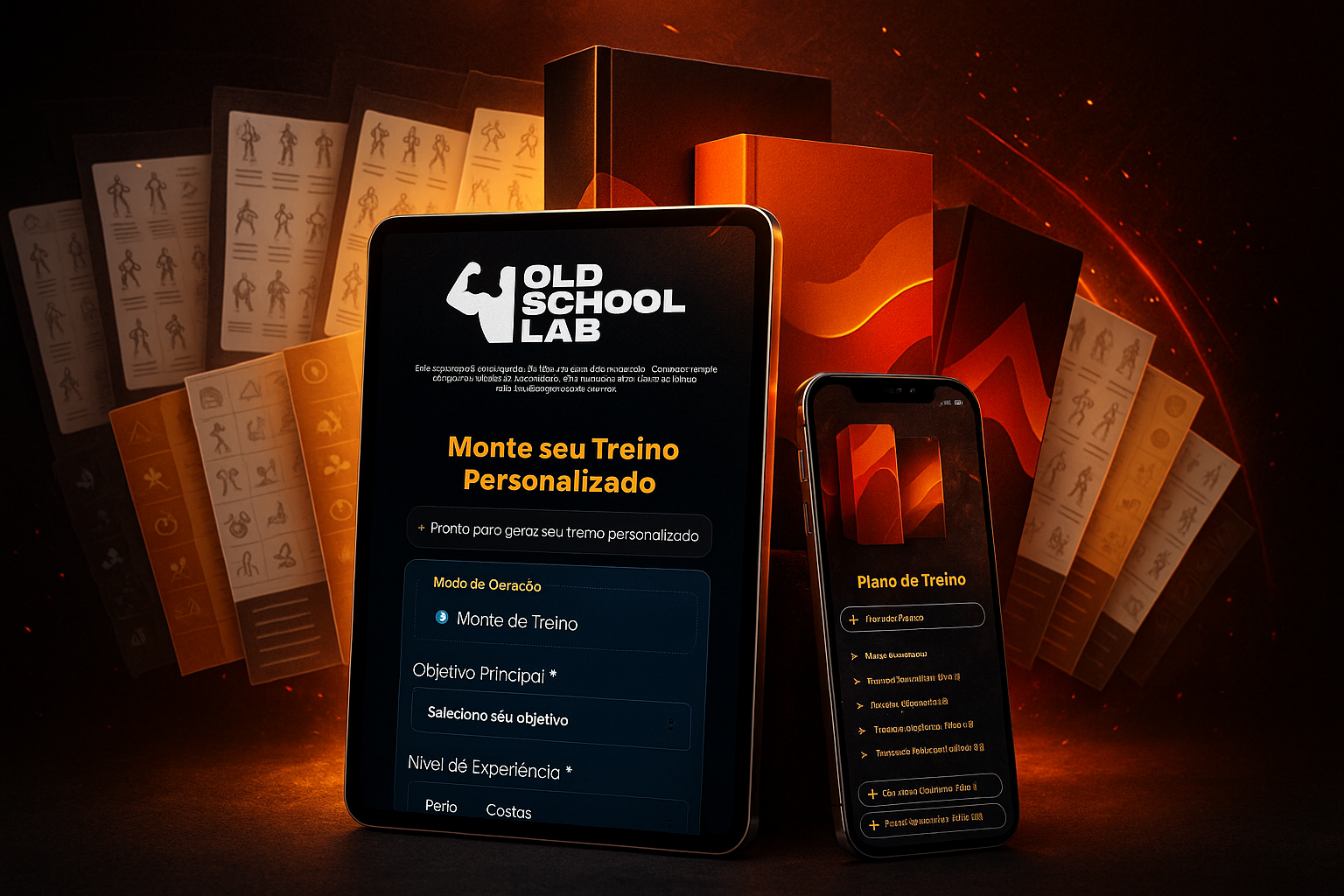 Demonstração da interface da OldSchool Lab AI